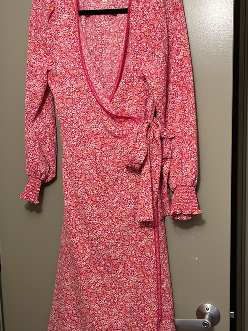 Max Studio Red-Pink Floral Dress